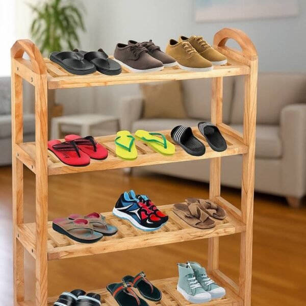 Wooden Shoe Rack
