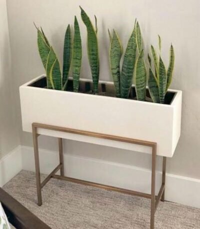 Elevate Rectangular Planter Stand Frame – Gold