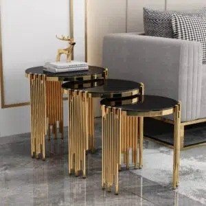 LuxeGold Trio Nesting Tables