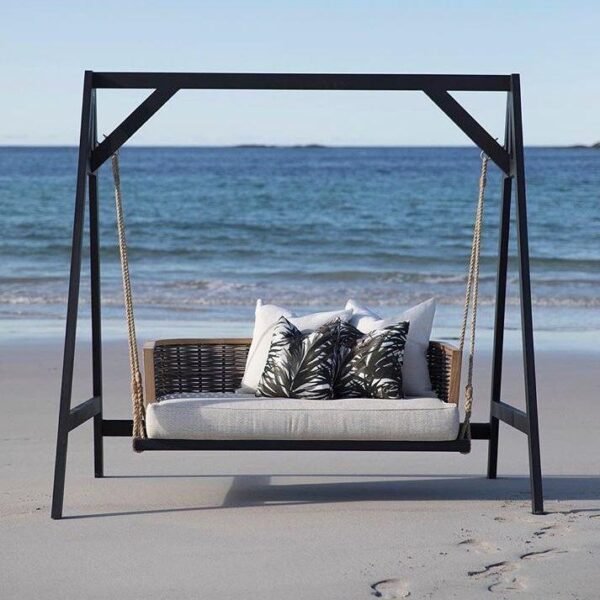 Outdoor Swing Chair with Cushions