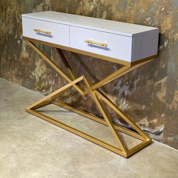 The Celestia Gold Console Table